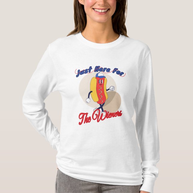 Jag är här för Wiener Shirt 4 juli - T (Framsida)