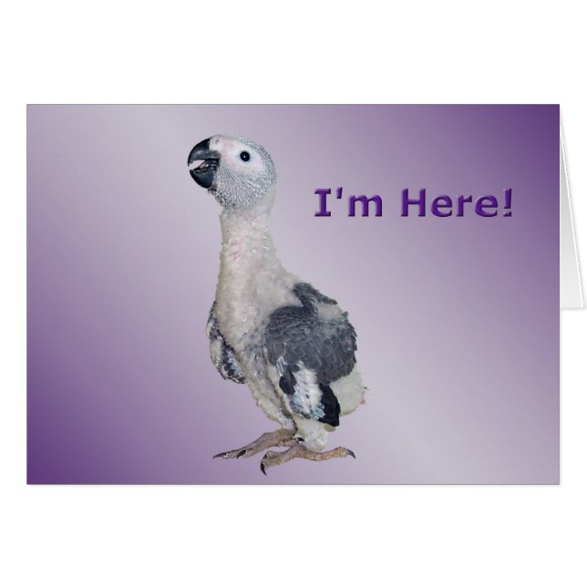 Jag är här hälsningskort (Framsidan Horizontal)