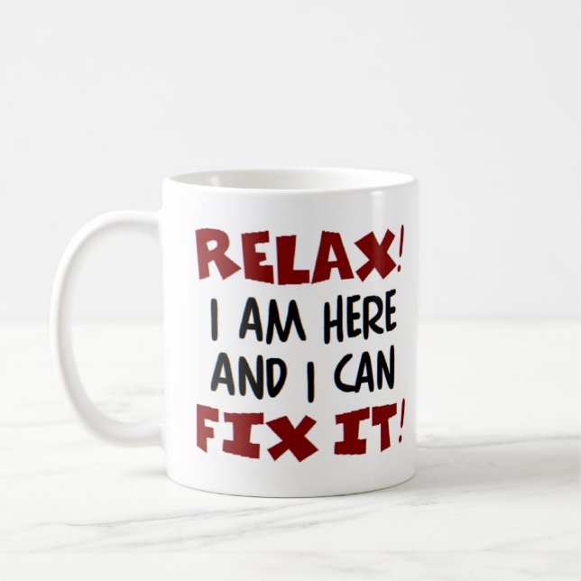 Jag är här kaffe mugg (Vänster)