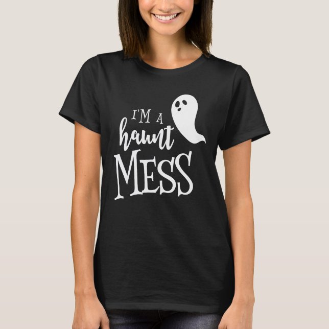 Jag är Haunt  Halloween Shirt T (Framsida)