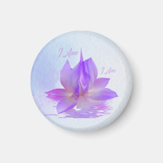 Jag Är Helig Violett Flamma Lotus Magnet