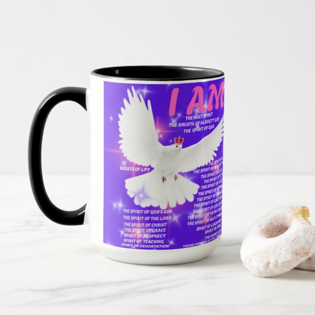 Jag är Heliga Spirit Coffee Mugg (Med munk)