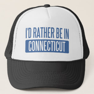 Jag är hellre i Connecticut Truckerkeps