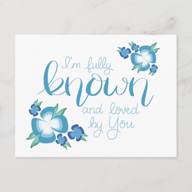 Jag är helt känd och älskad av ditt vykort (Framsida)