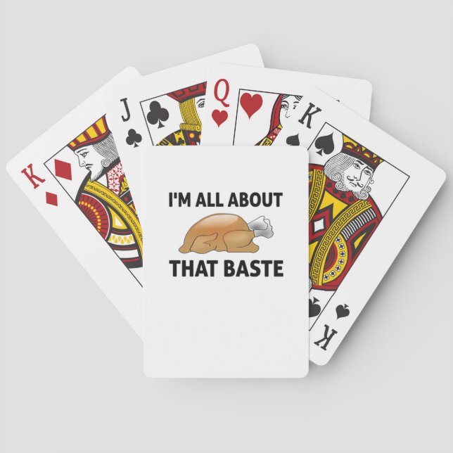 Jag är helt och hållet för den där pastan casinokort (Baksidan)