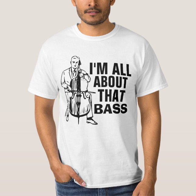 Jag är helt och hållet på BASS, Manar T-shirts (Framsida)