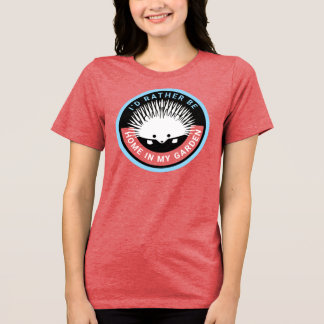 Jag är hemma i min Garden Cute Hedgehog T Shirt