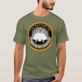 Jag är hemma i min Garden Cute Hedgehog T Shirt