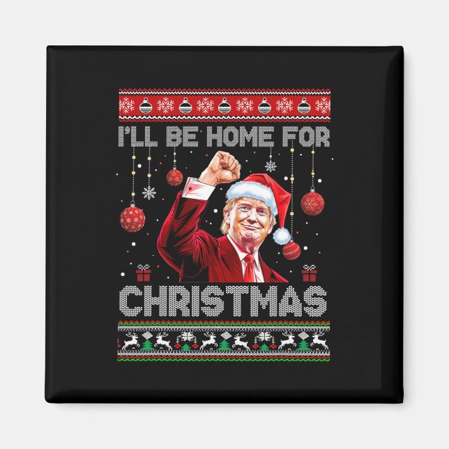 Jag är hemma till jul, fuktig sötare... magnet (Framsidan)