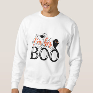 Jag är hennes Boo Funny Coola Halloween Ghost Lång Ärmad Tröja