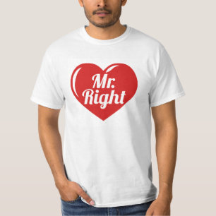 Jag är hennes herr rätta röda hjärta t-shirt
