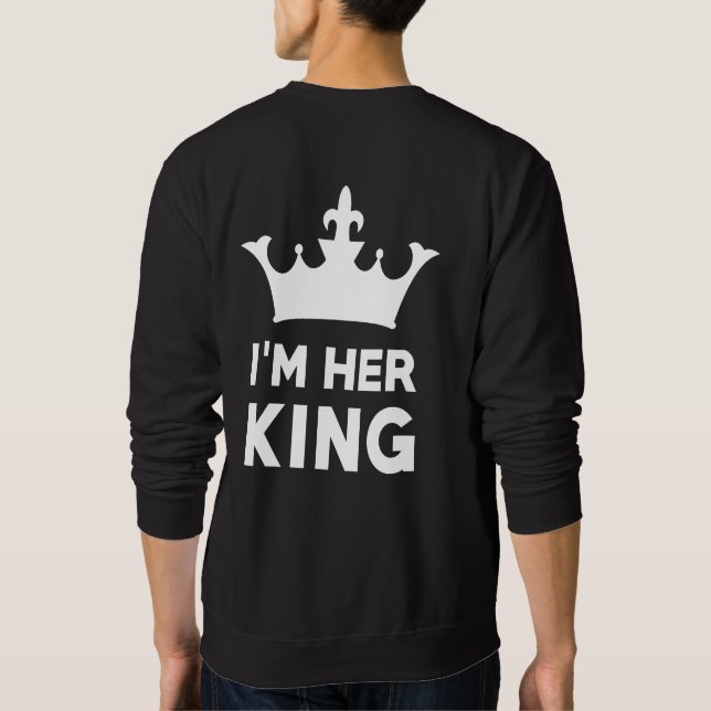 Jag är Hennes Kung Lång Ärmad Tröja (Baksida)
