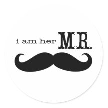 Jag är hennes mr Mustache Groom