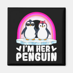 Jag är hennes pingvin-matchande parvalentine kärle magnet