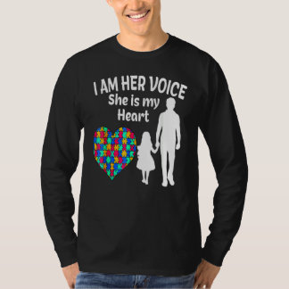 Jag är hennes röst. Hon är min hjärteautism, medve T Shirt