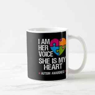 Jag är hennes röst. Hon är min hjärteautistiska me Kaffemugg