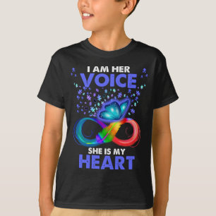 Jag är hennes röst. Hon är min hjärteautistiska me T Shirt