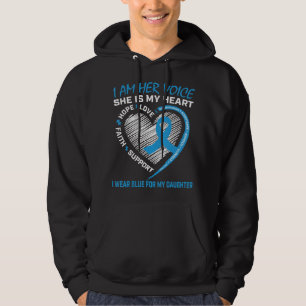 Jag är hennes röst.. Hon är mitt hjärta. Hoodie
