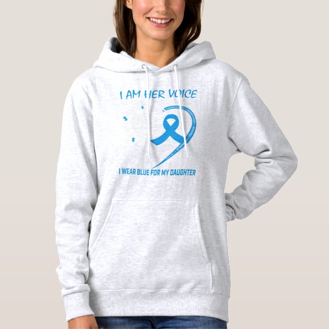 Jag är hennes röst.. Hon är mitt hjärta. T Shirt (Framsida)