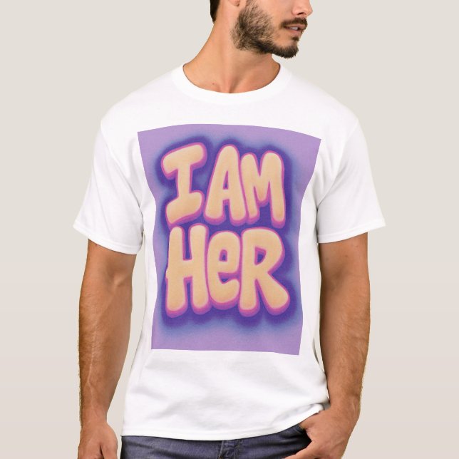 Jag är HER-BOLD-bekräftelsetjänst för köer T Shirt (Framsida)