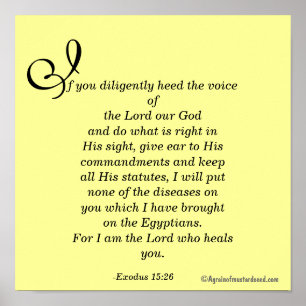 Jag är Herren som hedrar dig Poster