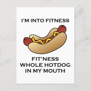 Jag är Hett-Hund för Into Fitness Helg Vykort