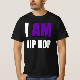 "JAG ÄR HIP HOP" LILA BOKSTAVSTÖJA T SHIRT