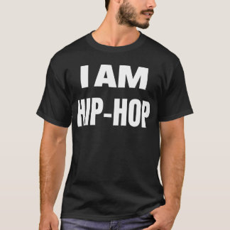 JAG ÄR HIP HOP stor fet font vän T Shirt