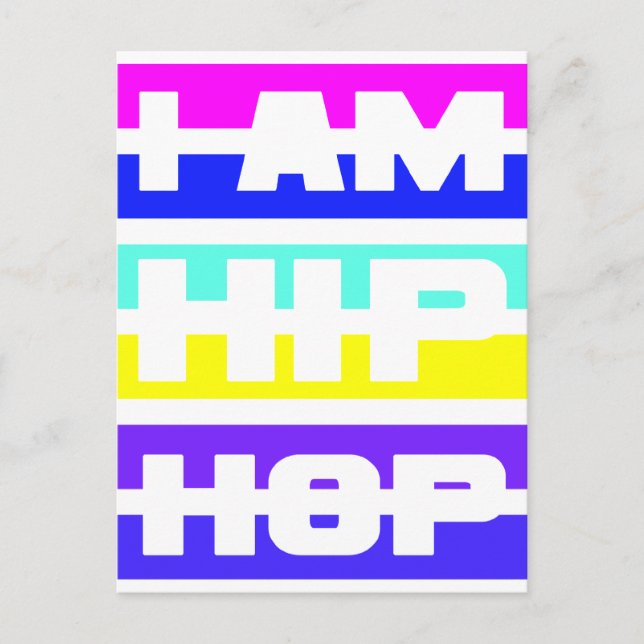 Jag är Hip hop-vykort Vykort (Framsida)