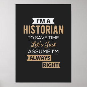 Jag är historiker till Spara Time Låt oss bara ant Poster