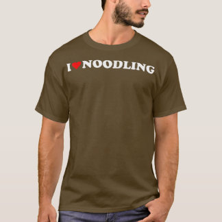Jag är hjärtnoödi kärlek Noödling Hobby Theme Älsk T Shirt