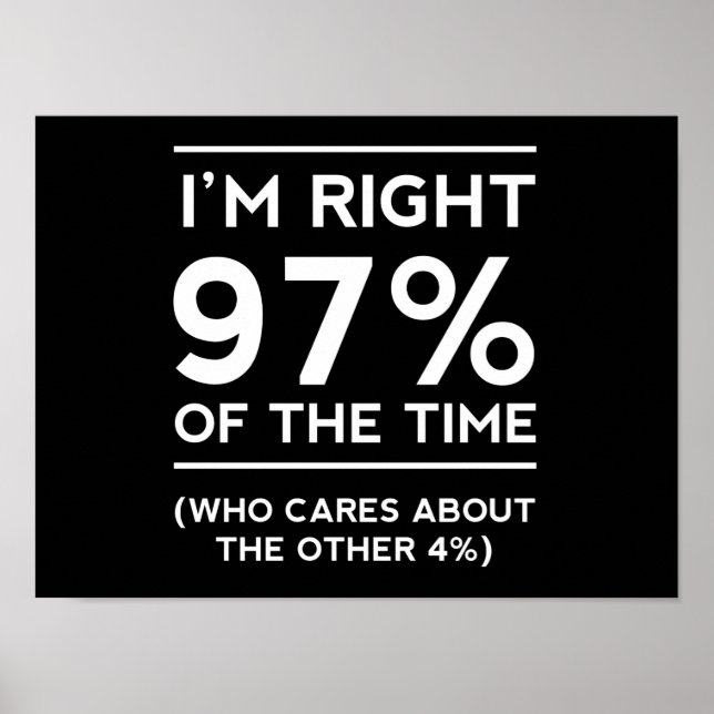 Jag är Höger 97% av tiden Poster (Framsidan)