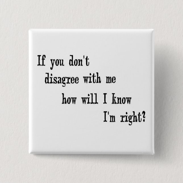 Jag är Höger! Knapp (Framsida)