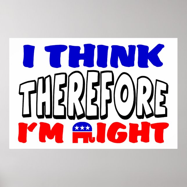 Jag är Höger! Poster (Framsidan)