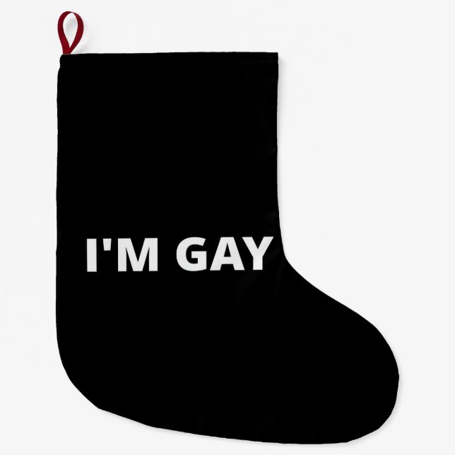 Jag är homosexuell stor julstrumpa (Framsidan)