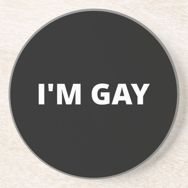 Jag är homosexuell underlägg (Framsidan)