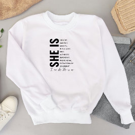 Jag är hon-hon är jag uppmuntrande t shirt