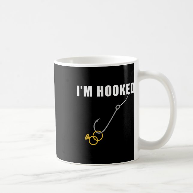 Jag är Hooked Förlovningsring Bröllop Forsi Kaffemugg (Höger)