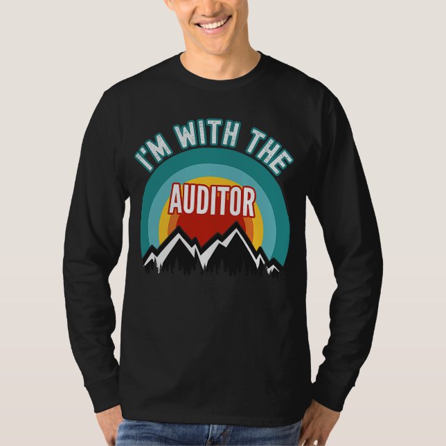 Jag är hos revisorn t shirt (Framsida)