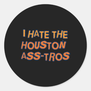 Jag är Houston Ass-Tros Baseball Team Humor Runt Klistermärke