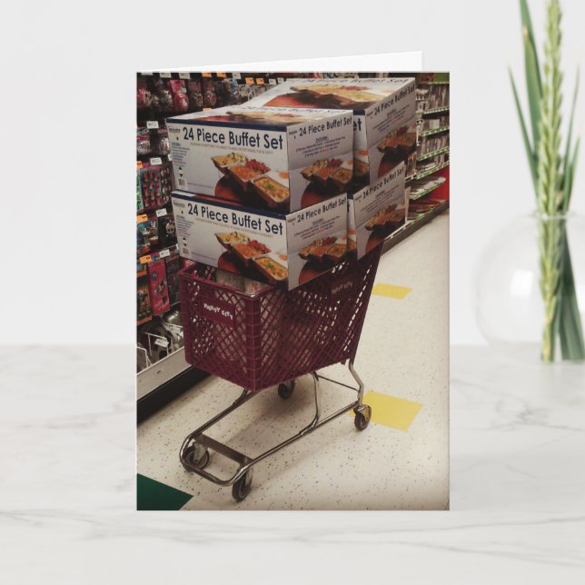 “Jag är hungrig, grabbar.” Födelsedagskort Kort (Framsida)