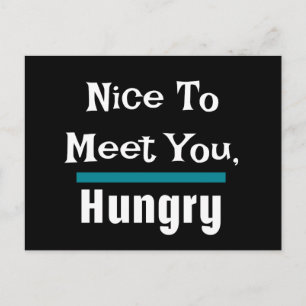 Jag är Hungrig Pappa Joke Vykort
