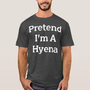 Jag är Hyena Costume Party Lazy Funny Hallo T Shirt