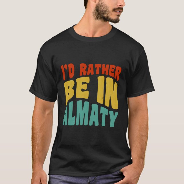 Jag är i Almaty T Shirt (Framsida)