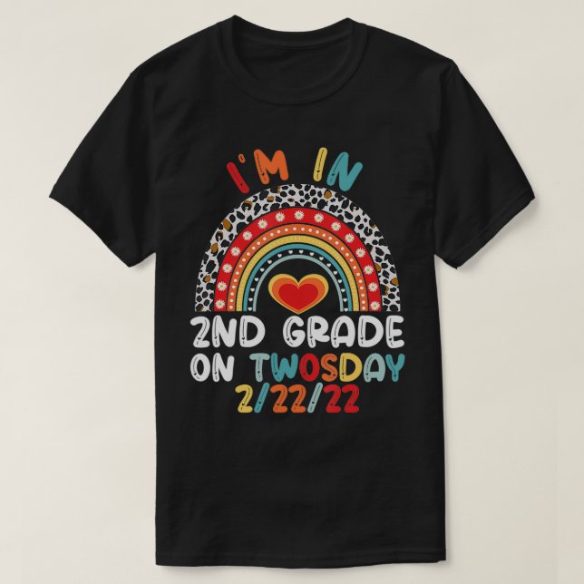 Jag är i andra Klass den 22 februari 2022 T Shirt (Design framsida)