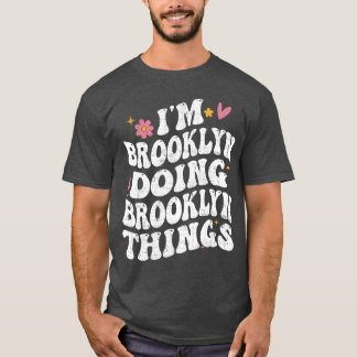 Jag är i Brooklyn och gör Brooklyngrejor Retro Gro T Shirt