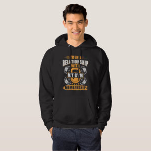 Jag är i ett förhållande med mitt gym Fitness Gym  Hoodie