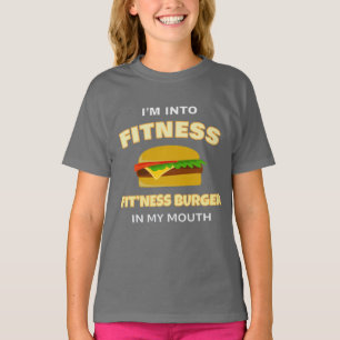 Jag är i Fitness Fit Burger i Mouth Food T Shirt
