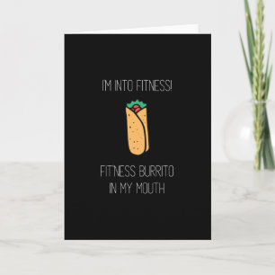Jag är i Fitness Fit Burrito i min mun Kort