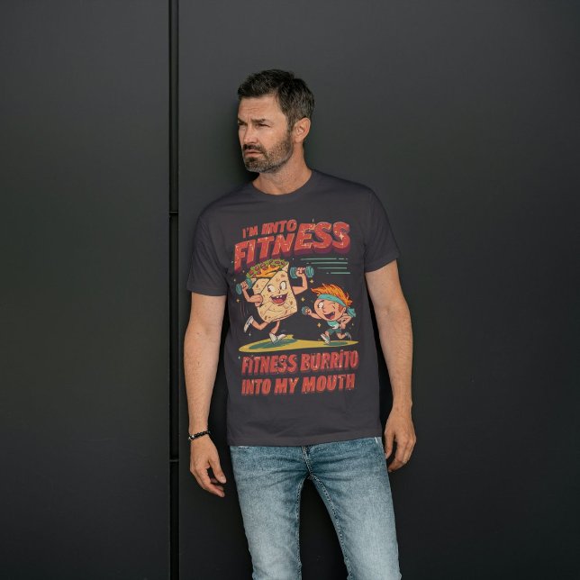 Jag är i Fitness Fit Burrito i min mun T Shirt (Skapare uppladdad)